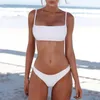 Plavky - bikiny - pro ženy - dvoudílné - na pláž - bílé - Náhled obrázku produktu 3
