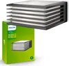 A Philips outdoor wall light and its packaging are shown against a white background. Produktbild-Vorschau