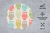 MuchoWow® Mauspad Mousepad Muster - Eule - Vögel 50x50 cm - Produktbild-Vorschau 2