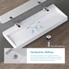 doporro Waschbecken Aufsatzwaschbecken Mineralguss Produktbild-Vorschau 5