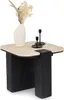Couchtisch DELHI 50 cm aus Travertin und Mango Massivholz, Produktbild-Vorschau 3