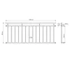 ECD Germany Französischer Balkon, 90x225 cm, mit 14 Produktbild-Vorschau 5