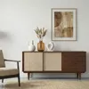 Sideboard SIMONA mit Rattan-Geflecht 175cm, kastanien optik Produktbild-Vorschau 1