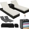 TecTake 401500, Černá, Hliník, Polyester Náhled obrázku produktu 2