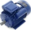 A blue electric motor is shown against a white background. Produktbild-Vorschau