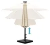 SUN MARINO | Sonnenschirm | Rund | Ø 300 cm | Taupe | LED | Produktbild-Vorschau 10