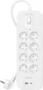 A white Belkin surge protector with multiple outlets and USB ports. Náhled obrázku produktu