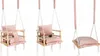 Babyschaukel Kinderschaukel Holz Stoff Babysitz Baby Produktbild-Vorschau 2