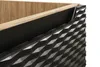 Závěsná koupelnová skříňka 35 cm černá matná olejovaný dub Náhled obrázku produktu 7