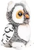 Uni-Toys - Eule grau-weiß - 18 cm (Höhe) - Plüsch-Vogel - Produktbild-Vorschau 2