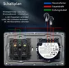 TAWOIA Touch Lichtschalter, EU Standard, 1 Fach Steckdose, Produktbild-Vorschau 3