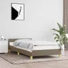 vidaXL Struttura letto con testiera senza materasso Taupe Anteprima dell’immagine prodotto 2