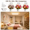 24W LED Deckenleuchte Ultra Dünn Quadrat Deckenlampe Produktbild-Vorschau 7