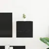 vidaXL Mensola TV da parete in rovere nero 30,5 x 30 x 30 Anteprima dell’immagine prodotto 4