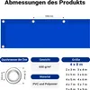 Telone Wiltec resistente alle intemperie blu, telone Anteprima dell’immagine prodotto 3