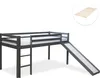 Homestyle4u Kinder Hochbett mit Lattenrost Rutsche Leiter Produktbild-Vorschau 11