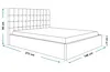 Polsterbett SIM 2 mit Kopfteil, 140x200 cm, Doppelbett mit Produktbild-Vorschau 4
