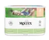 A package of Moltex Pure & Nature diapers with a baby lying on grass. Produktbild-Vorschau