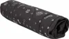 A rolled-up dog bed with a pattern of paw prints and bones. Náhled obrázku produktu