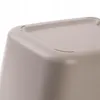 A close-up view of the top corner of a gray plastic bin. Podgląd zdjęcia produktu