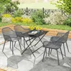 Outsunny tuinstoel set van 4: UV-bestendige tuinstoelen met Productafbeelding-voorbeeld 2