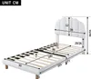 ProximaX łóżko tapicerowane 90x200cm aksamitne z zagłówkiem Podgląd zdjęcia produktu 4