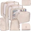 Aufbewahrungstaschen 8-teiliges Set Reise-Organizer Produktbild-Vorschau 1