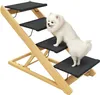 PawHut Hundetreppe 4-stufige 62,5 cm Höhenverstellbar Produktbild-Vorschau 1
