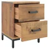 Nachttisch Braun 36x30x45 cm Massivholz Kiefer Produktbild-Vorschau 4