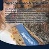 A child's hands holding a product package with text overlays. Produktbild-Vorschau