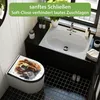 WC Sitz D-Form Schwarz mit Absenkautomatik Motiv Tierische Produktbild-Vorschau 3