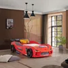 Autobett Kinderbett 'Rio' 90x200 Carbon mit LED Leuchte Produktbild-Vorschau 2