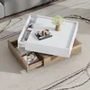 Abrihome 360° Drehbare Tischplatte Couchtisch Produktbild-Vorschau 2