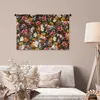 MuchoWow® Wandteppich Wandbehang Blumen - Schmetterling - Produktbild-Vorschau 5