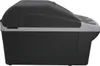 Side view of a black and gray portable cooler. Podgląd zdjęcia produktu