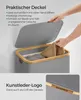 SONGMICS Wäschekorb mit Deckel, 90 L, herausnehmbarer Produktbild-Vorschau 4