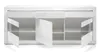 Sideboard "Nobile" in weiß Hochglanz grau Kommode 217 x 90 Produktbild-Vorschau 7