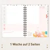Family-Timer 2026/2027 / 17 Monate / A5 / Golden Hearts / Produktbild-Vorschau 4