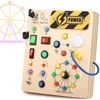 Jouets en bois Montessori – Tableau d'éveil avec LED, pour Voir les images du produit 1