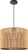 A pendant light with a woven shade. Náhľad obrázku produktu