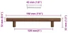 vidaXL Möbelgriffe 10 Stk. Bronzen 128 mm Edelstahl Produktbild-Vorschau 8