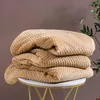Coperta Beige Morbido Copriletto Microfibra Divano Coperta Anteprima dell’immagine prodotto 5