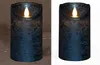 Anna's Collection Stumpfe Kerze - LED - metallisch blau - Produktbild-Vorschau 7
