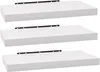 Three white floating shelves are stacked vertically against a white background. Produktbild-Vorschau