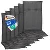 NYVI Gartenstuhl Auflagen Hochlehner 6er Set Barcelona - Produktbild-Vorschau 1