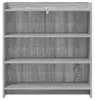 vidaXL Dressoir, grijs Sonoma, 75 x 36 x 80 cm, houtvezel Productafbeelding-voorbeeld 4