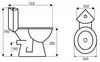 Kerra KR61 KR61 Monoblock-WC für die Eckmontage Produktbild-Vorschau 2