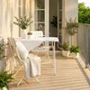 Table pliante 'Sande' rectangulaire acier 71x70x110 cm Voir les images du produit 6