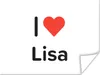 MuchoWow® Poster Ich liebe - Lisa - Mädchen 160x120 cm - Produktbild-Vorschau 1
