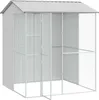 vidaXL Cage à oiseaux Gris 215 x 210 x 247 cm Acier Voir les images du produit 1